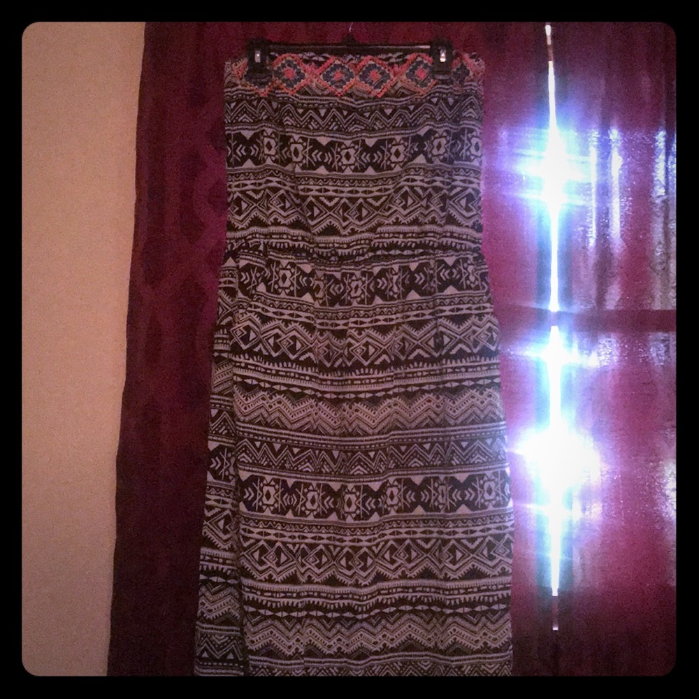 Long tube top dress